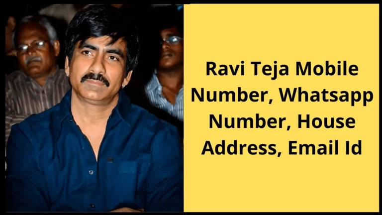 Ravi Teja Mobile Number
