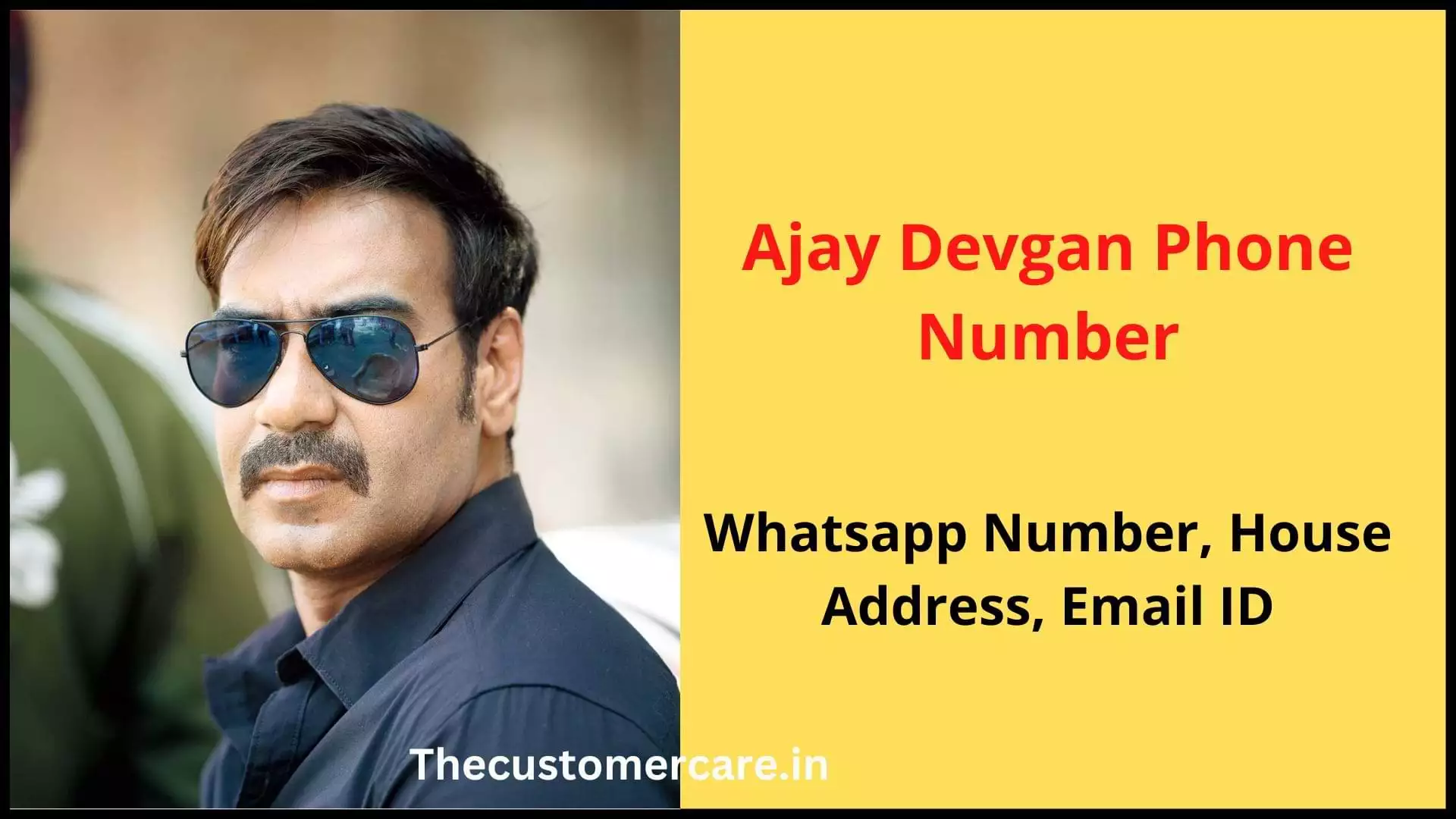 Ajay Devgan Mobile Number